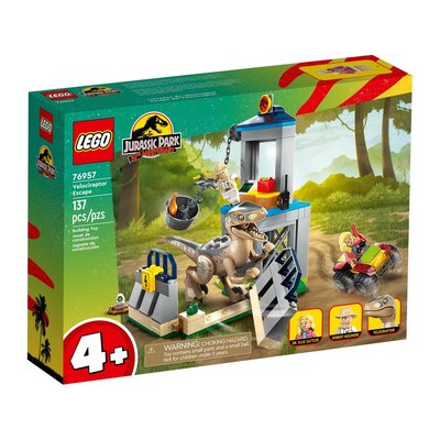 Jurassic Park L'évasion du vélociraptor LEGO