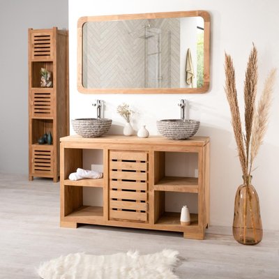 Meuble en teck massif rectangle 120cm WANDA COLLECTION