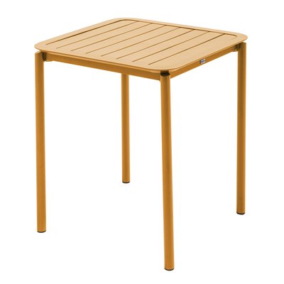 Table de terrasse carrée 70 x 70 cm en aluminium, ALMADA OVIALA