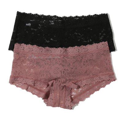 Pack de 2 Culotte style boxer en dentelle HANKY PANKY