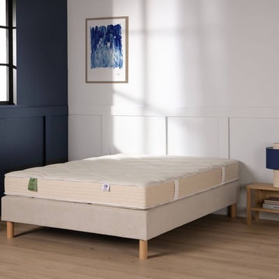 Matelas Roxane 100% latex ferme 7 zones H22 cm DUNLOPILLO