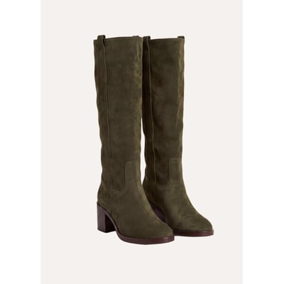 Bottes à talons en cuir LA FEE MARABOUTEE