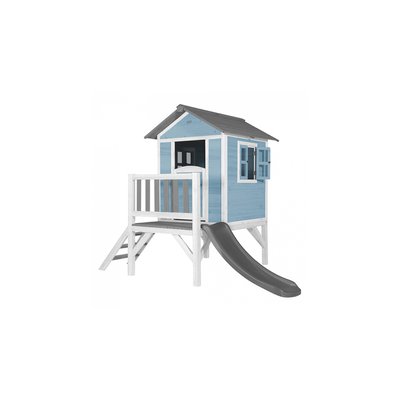 AXI Beach Lodge XL Maisonnette Caribbean Bleu Toboggan Gris AXI HOUSE