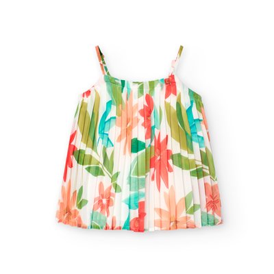 Blouse gaza fleurs BOBOLI