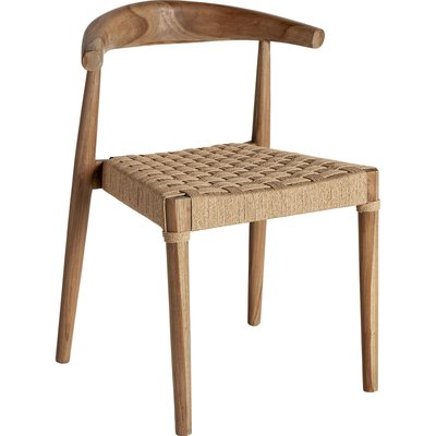 Chaise vintage en teck et fer finition  vieilli RECOLLECTION