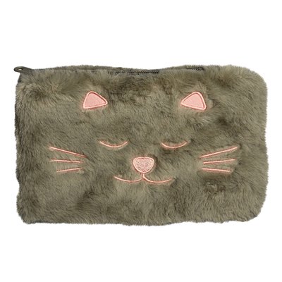 Pochette peluche CHAT DRAEGER PARIS