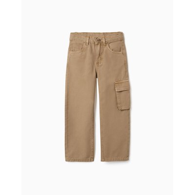 Pantalon en coton à coupe droite avec 5 poches ZIPPY