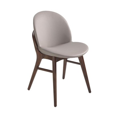 Chaise en simili avec pieds en bois ANGEL CERDA