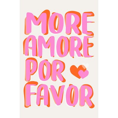 Tableau minimaliste more amore HEXOA