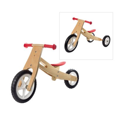 Tricycle 2 en 1 en bois OXYBUL 