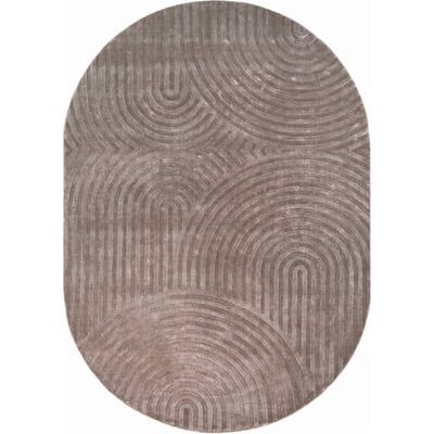 Tapis texturé aux arches en relief en viscose RECOLLECTION