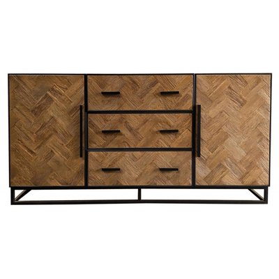 Buffet bas 2 portes 3 tiroirs - HAUSSMANN INTERIOR'S