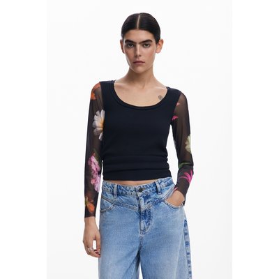 T-shirt à manches imprimées DESIGUAL