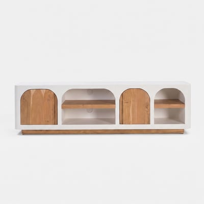Meuble TV en plâtre 180 cm - FIRA MAISON PAVANE