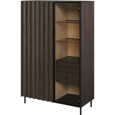 Vitrine 2 portes collection PIEMONTE avec LED RECOLLECTION