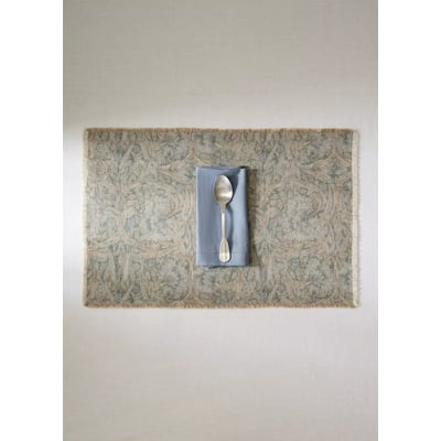 Set de table en coton et lin imprimé fleuri 40x60 cm MANGO HOME