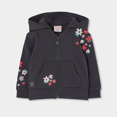 Veste molleton fille imprimé fleurs BOBOLI
