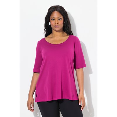 T-shirt en coton Pima. Col rond et manches ULLA POPKEN
