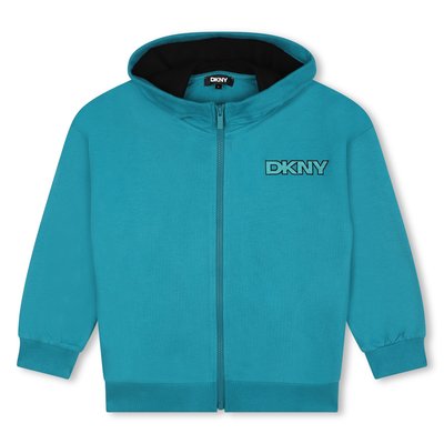 Cardigan à capuche en molleton DKNY