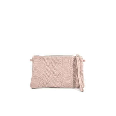 Sac à main pochette en cuir façon lézard DUNDEE OH MY BAG