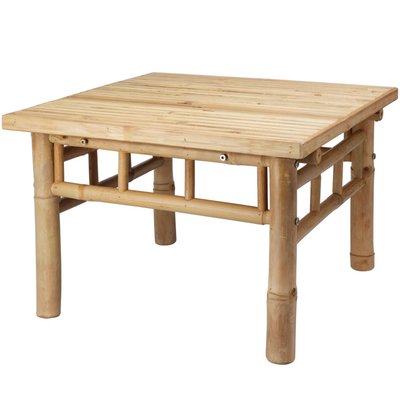 Table basse de jardin en bambou 57x57x38cm WADIGA
