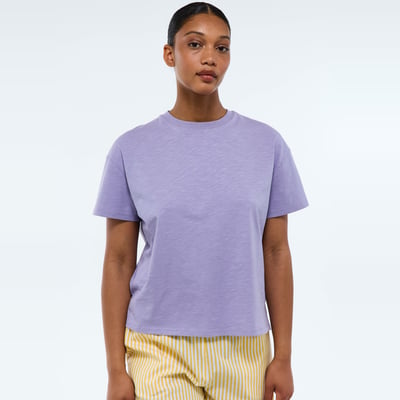 T-shirt ample uni en coton BIO GOTS MONOPRIX