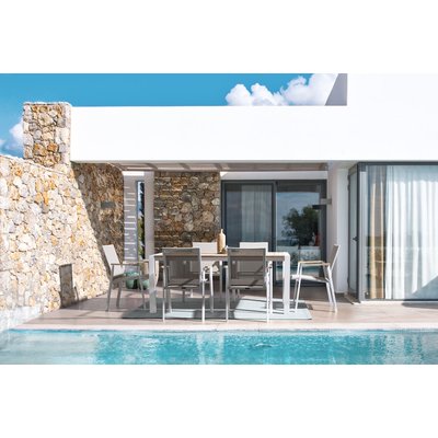 Chaises de jardin empilables en aluminium (lot de 4) - KERVER HELLIN, DEPUIS 1862