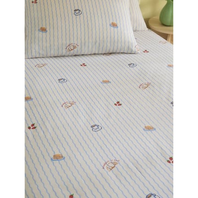 Parure drap-housse breakfast in bed NEXT