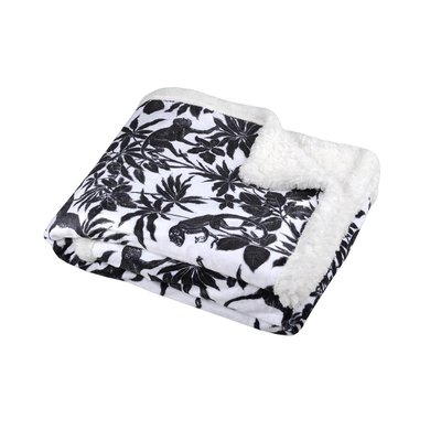 Plaid a poils doux et sherpa Sapajou EDEN