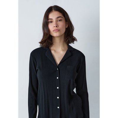 Chemise de pyjama en maille côtelée Richelieu  COLY ETAM
