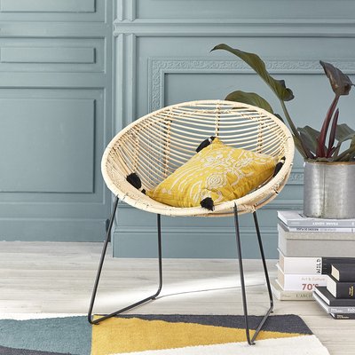 Chaise en rotin et métal  BOHEMA BERAH GETAH