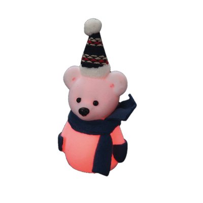 Ourson lumineux avec son bonnet DOUCEUR D'INTÉRIEUR