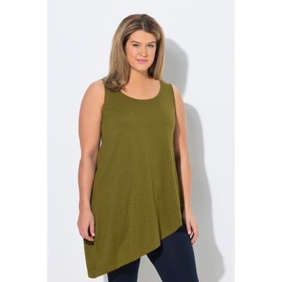 Top long, volant, coupe A, col rond ULLA POPKEN