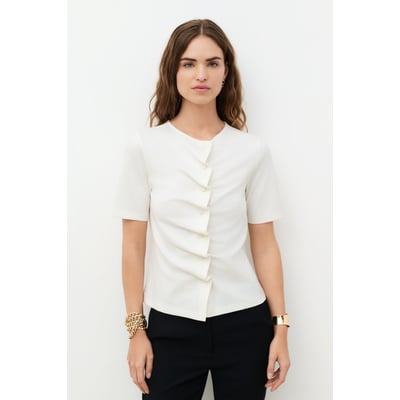 Col rond droit t-shirt tlena T-SHIRT TLENA CAROLL