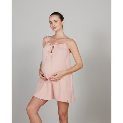 Trousseau Maternity Nightie in Organic Cotton Muslin CACHE COEUR