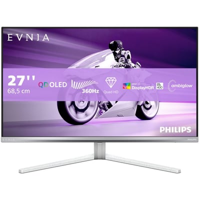 Ecran PC Gamer Evnia 27M2N8500 27" QHD 360Hz QD-OLED HDR True Black 400 HDMI 2.1 USB-C 15W Ambiglow PHILIPS