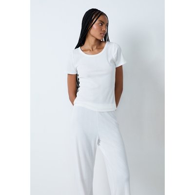 T-shirt de pyjama manches courtes en coton côtelé COLYN ETAM