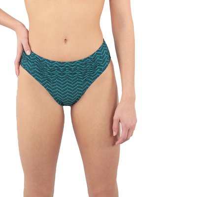 Bas de maillot culotte couvrante drapée Lagune JANINE ROBIN