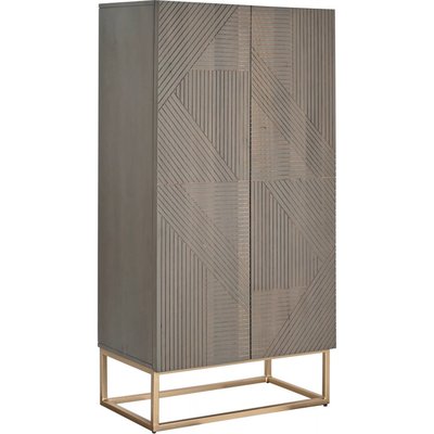 Armoire en bois, finitions dorées, Moderno RECOLLECTION