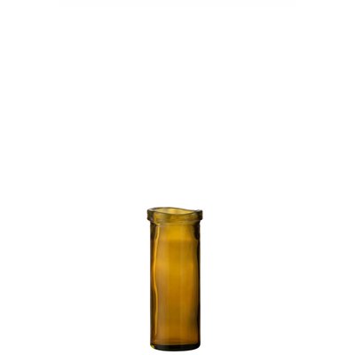 Vase   verre ocre medium-VIRGINIE TREND UP
