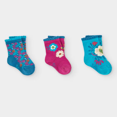 Lot chaussettes à imprimé fleuri BOBOLI