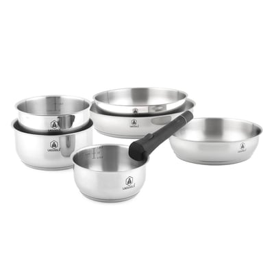 Set de 7 pièces inox amovible "Réactif" LAGUIOLE CUISSON