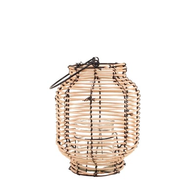 Lanterne en rotin 26cm ORNAMI