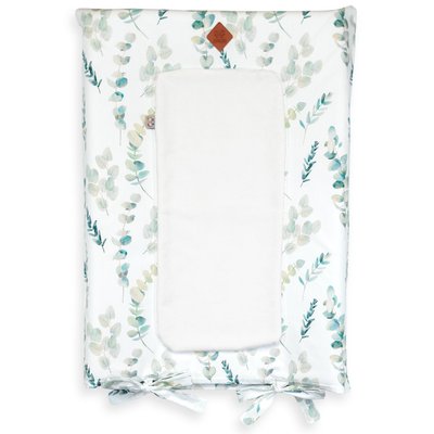Housse de matelas à langer en satin de coton EUCALYPTUS SEVIRA KIDS