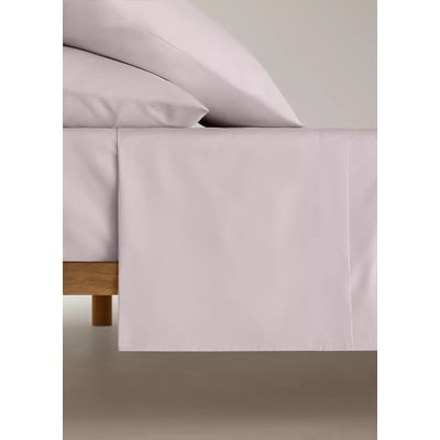Drap plat percale de coton 200 fils lit 90 cm MANGO HOME