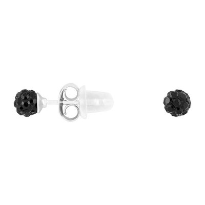 Puces en argent 925 et oxyde de zirconium CLEOR