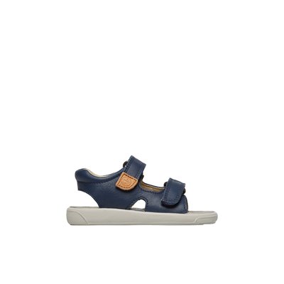 Sandales en cuir avec fermeture scratch JULY NATURINO