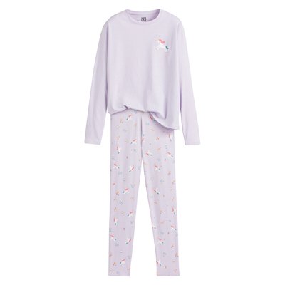 Pyjama imprimé licorne en jersey LA REDOUTE COLLECTIONS