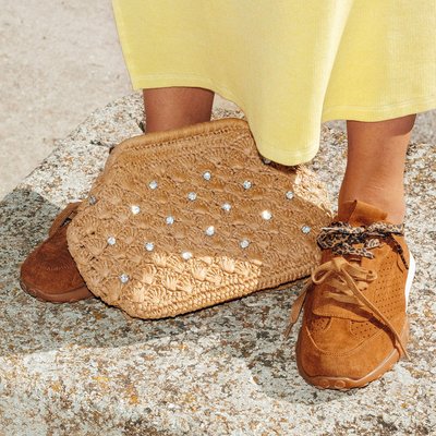 Sac en raphia et strass PROMOD