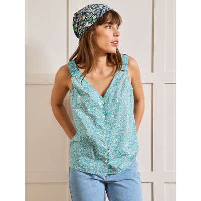 Top sans manches tissu Liberty CYRILLUS